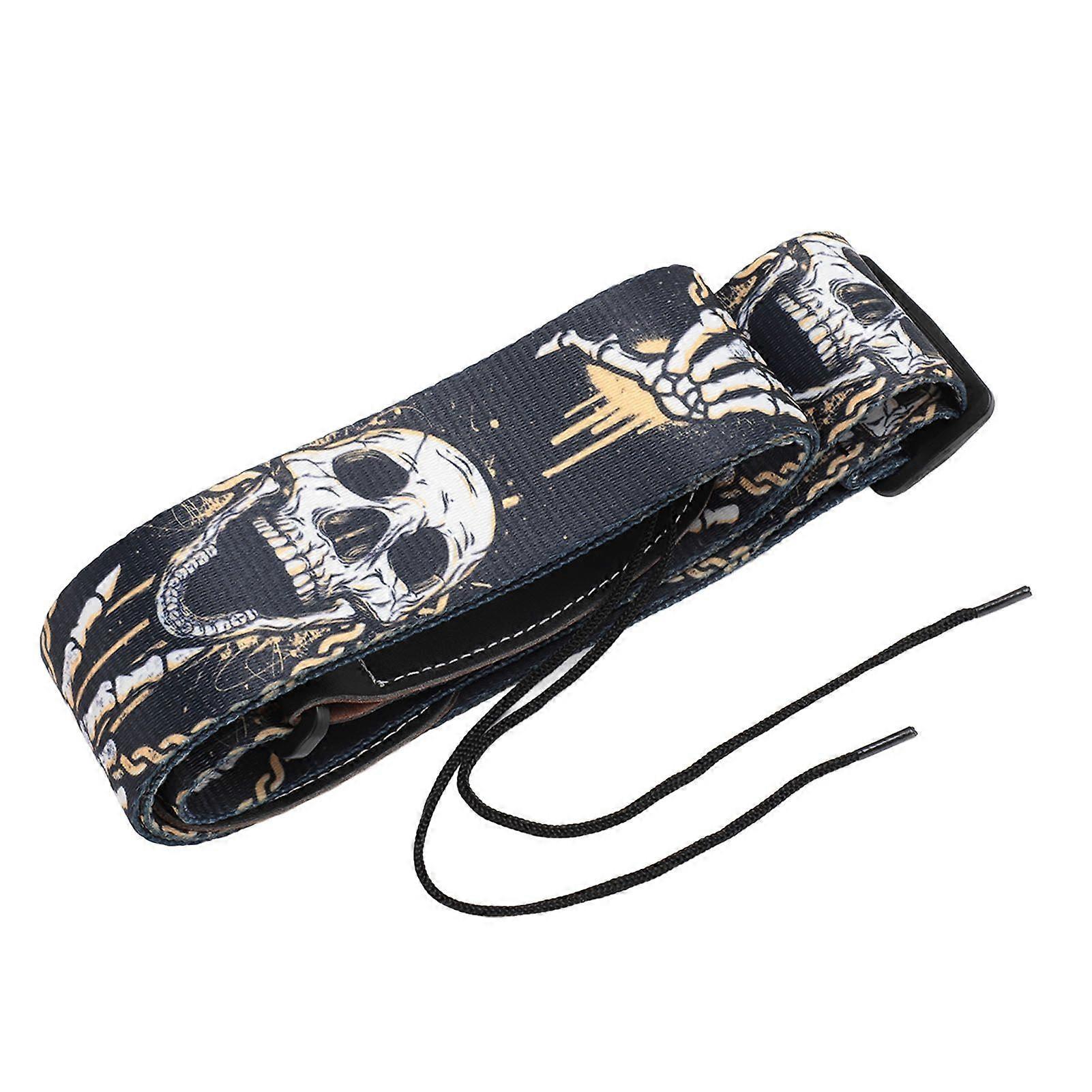 2025 Latest Model  Guitar Strap Cool Skeleton Design Adjustable 2 Inches Wide