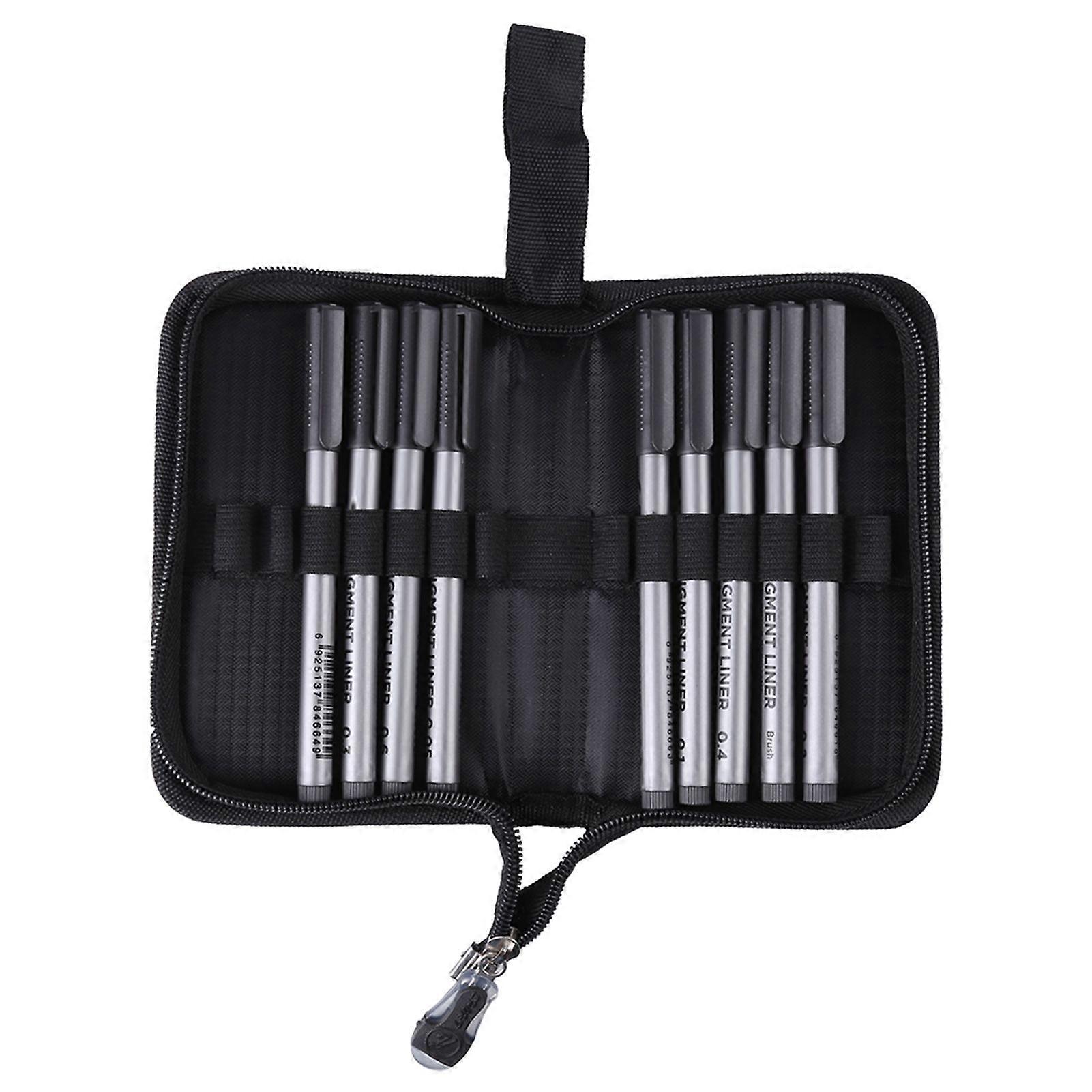 2025 dernier modèle 9pcs pigment liners ensemble imperméable à l’eau fine ligne dessin stylo