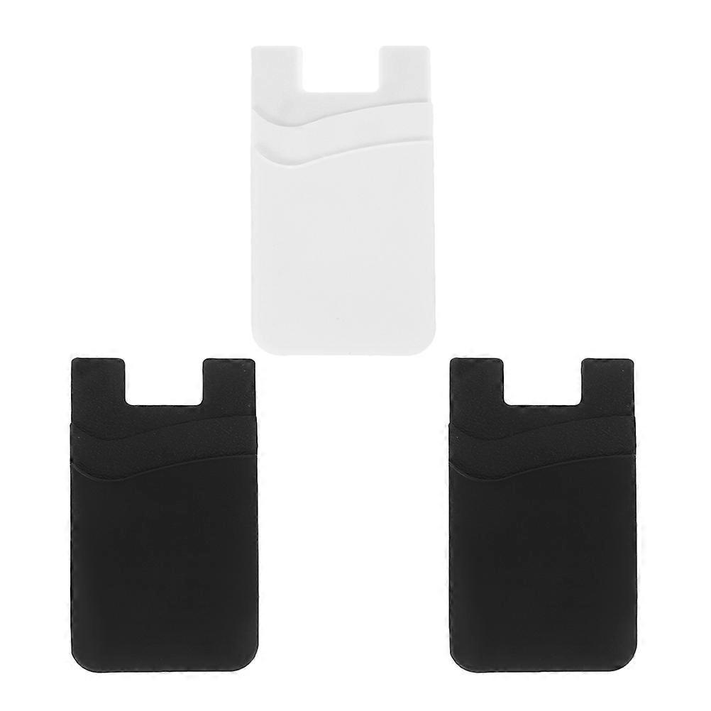It sounds like you're referring to a product description for **3 Pcs Silicone Phone Card Holder – Self Adhesive for Back of Phone Case**, which is a