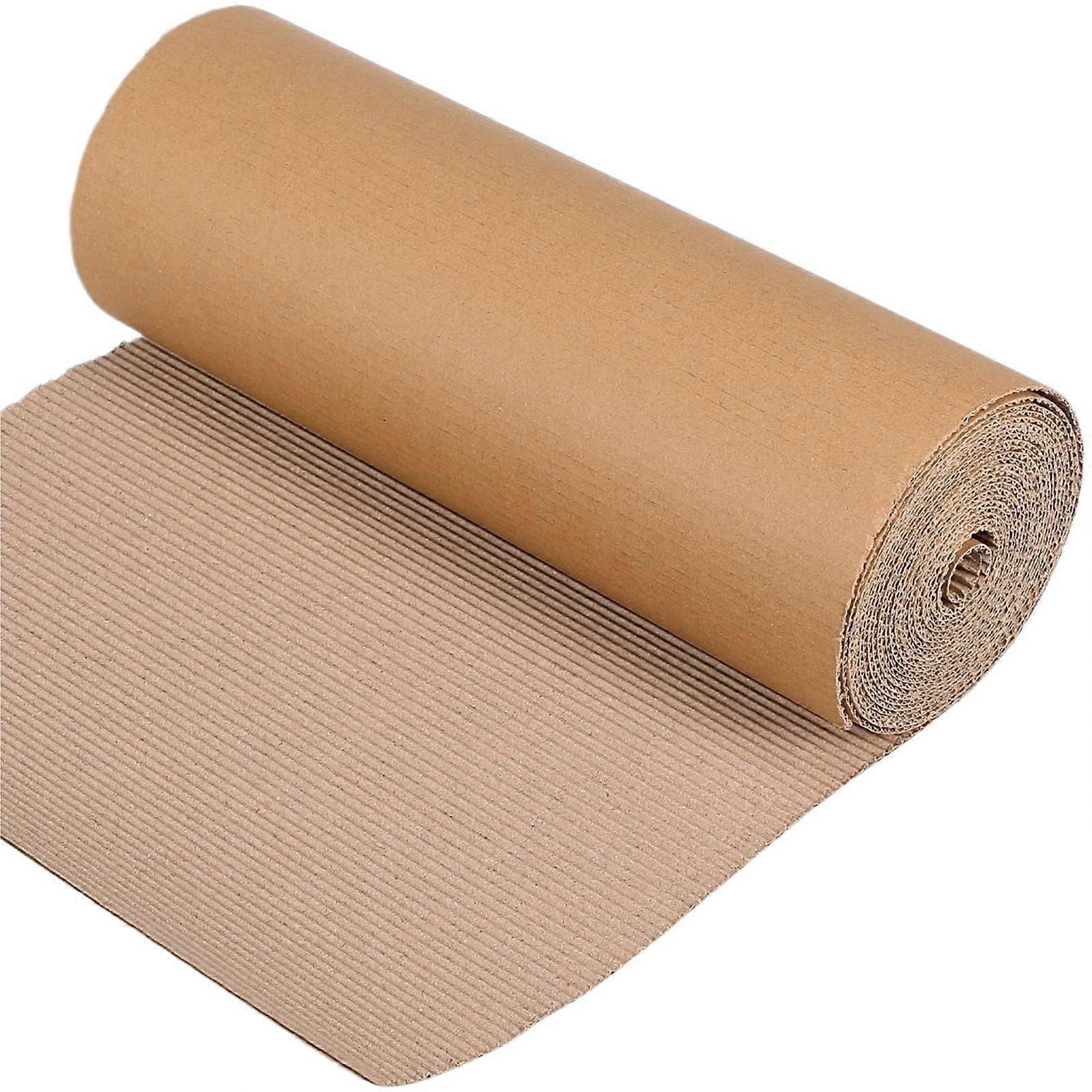 Corrugated Cardboard Single Sided Corrugated Paper Roll for Gift Wrapping Paper DIY Crafts Small and Travel Materials