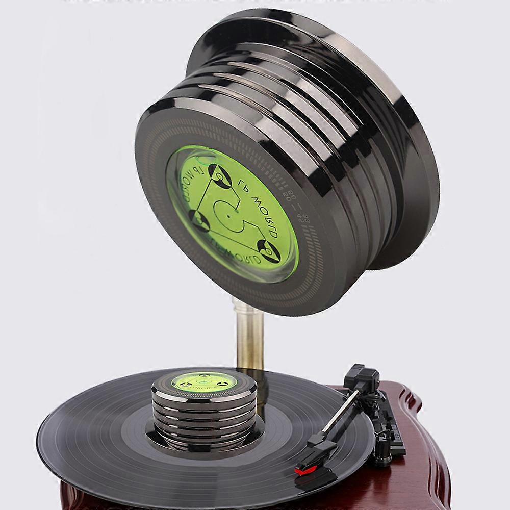 Weight 50Hz Bubble Level Speed Detection Turntable LP Disc Stabilizer Clamp for Vinyl Record Player