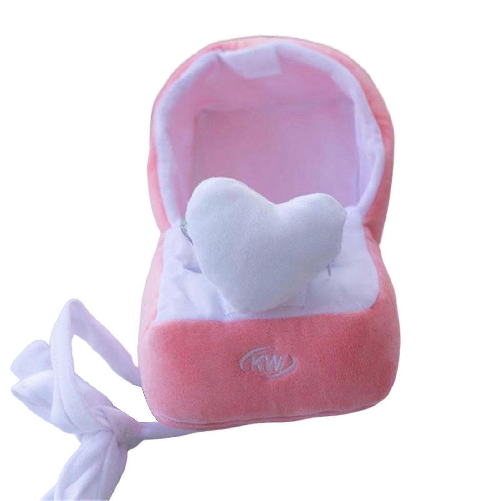Plush Ring Box Gift Filled - Plush Love Diamond Ring Case, Chew Toy for Pets, Soft Plush Toy, Fun Diamond Design