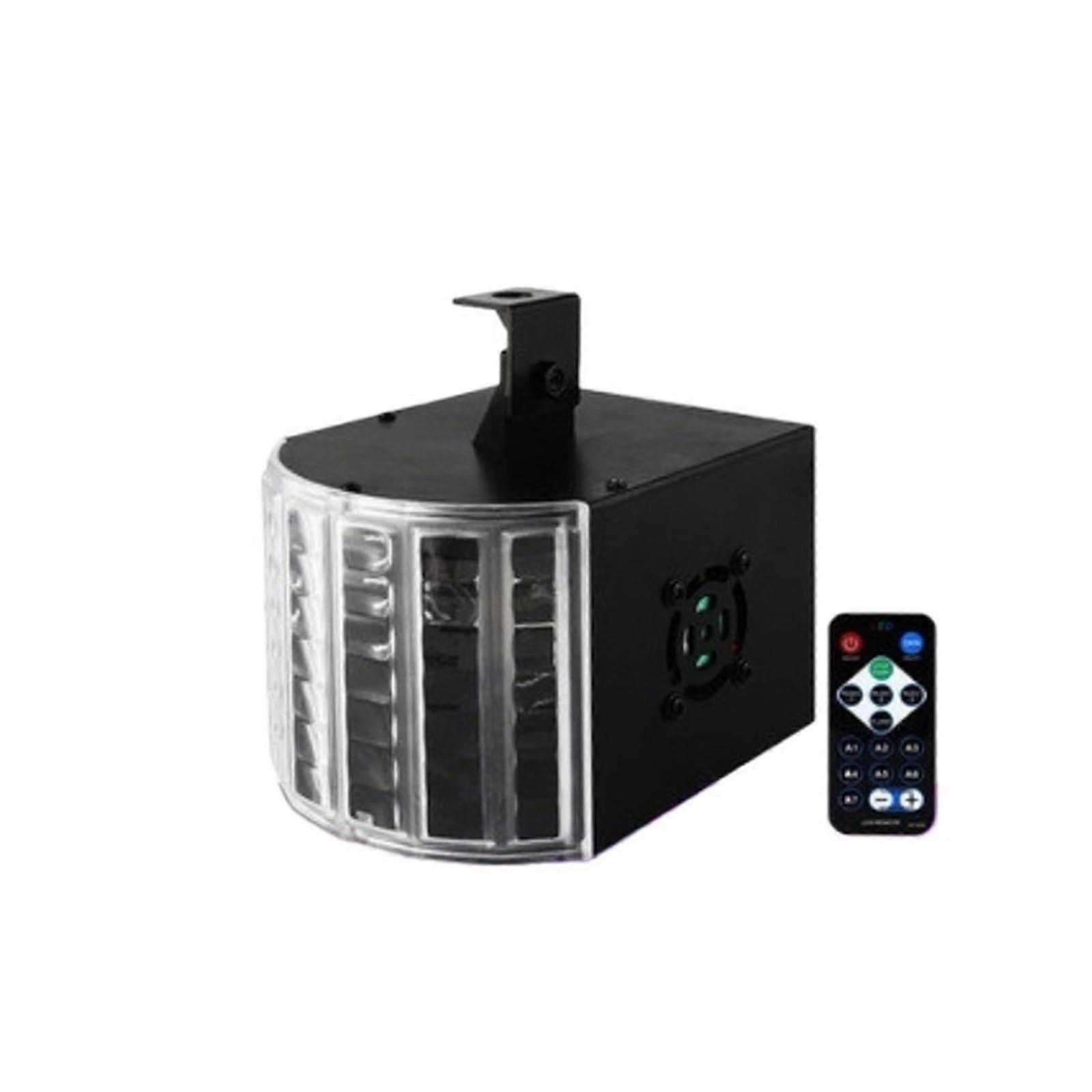 Party Lights, LED Derby Light RGBW Colorful LED Stage Effect Light with DMX512 Flash Bar Lamp for Christmas KTV Party Atmosphere (Black)