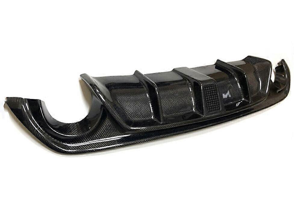 Fits Infiniti Q50 2014-2017 Carbon Front Splitter Lip+rear Bumper Diffuser W/led