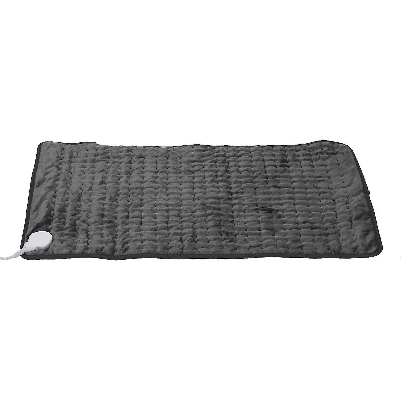 Electric Warmer Pad Soft 6 Heat Settings Auto Electric Heated Blanket Dark Green 29.9 X 15.7in US Plug 100‑120V