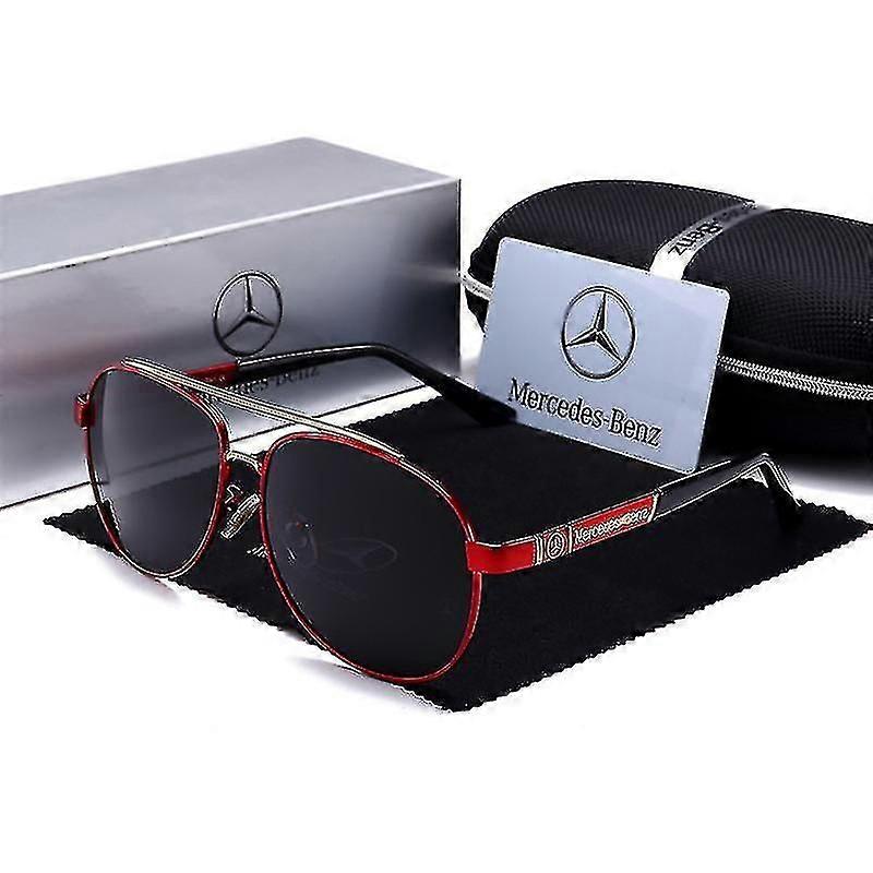 Mercedes Amg Men's Uv400 Sunglasses Sport Driving Golf Outdoor Aviator Glasses