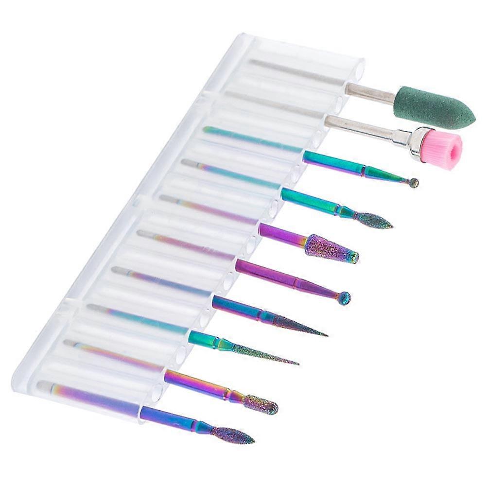 Tungsten Steel Nail Drill Bits Set for Professional Manicure 1Set Kit