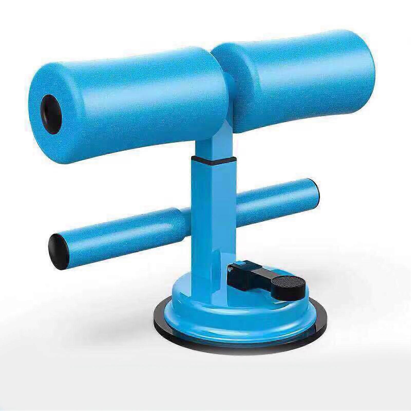 Sit Up Assistant Device Home Fitness Abdominal Muscle Training Device with Suction Cup Parallel Bars Blue