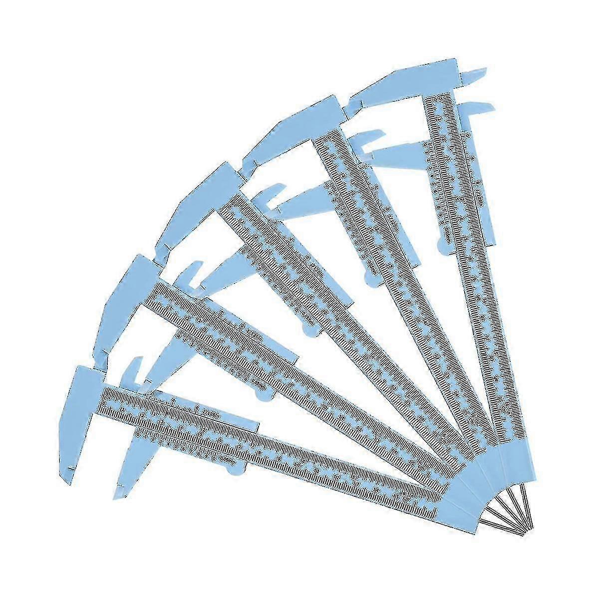 5pcs Eyebrow Measuring Ruler & Brow Mapping Tool - Double Scale Vernier Caliper for Precise Eyebrow Shaping & Beauty Measurements