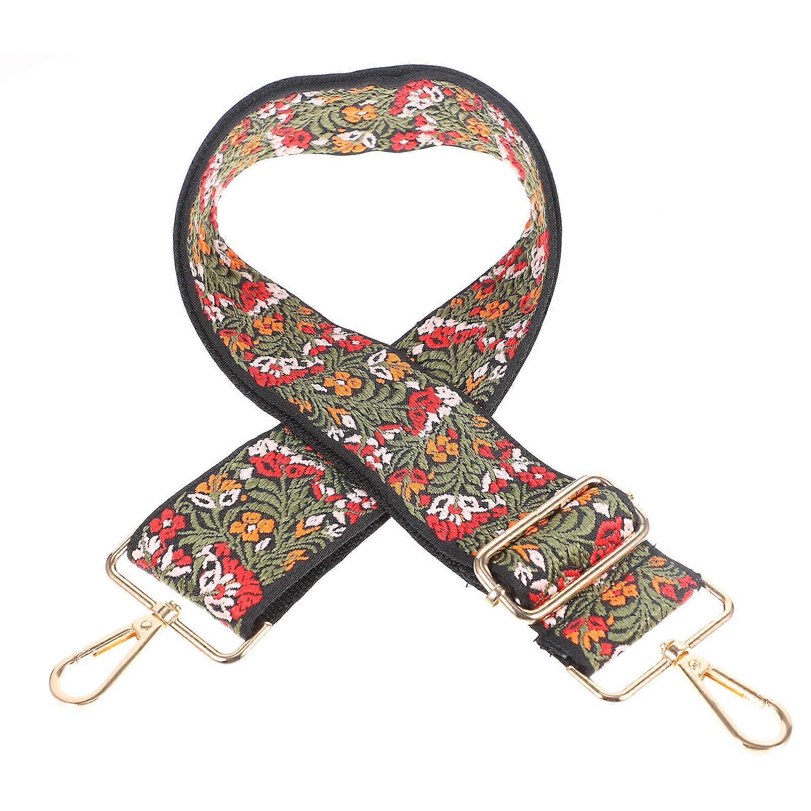a refined and engaging product description for your **Adjustable Ethnic Style Bag Strap**:
**Adjustable Ethnic Style Bag Strap for Women – Wide