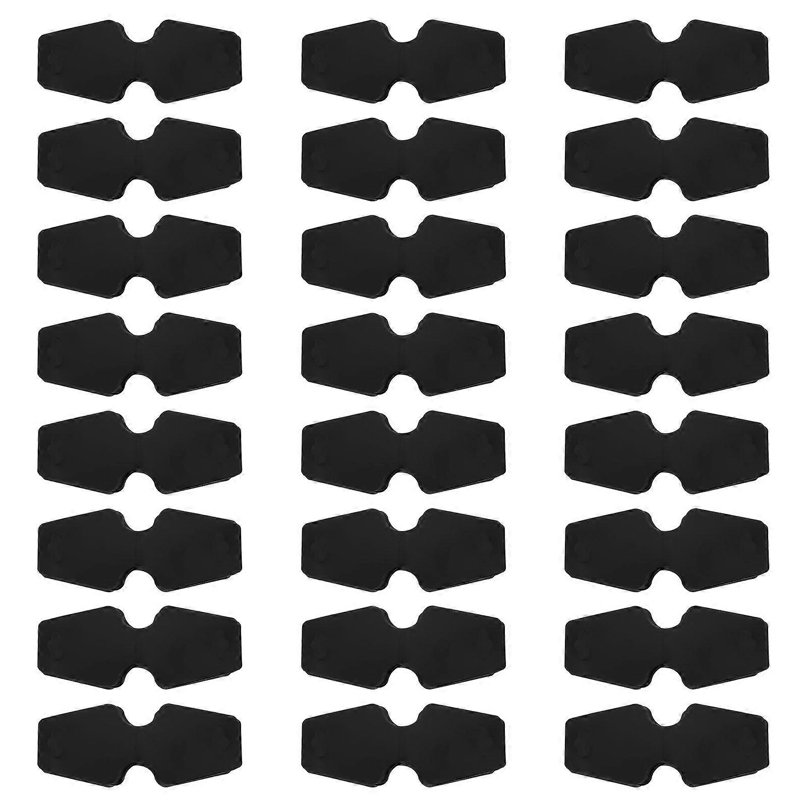 Blank Necklace Display Cards for Holding Use Constructed with Safe PP Material Black 100pcs