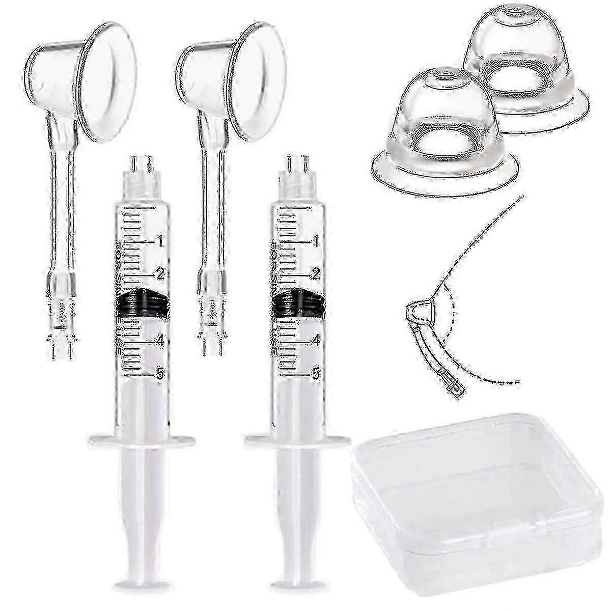 2 Stück Nippel Puller Corrector für Frauen, Flache Nippel Sauger Aspirator