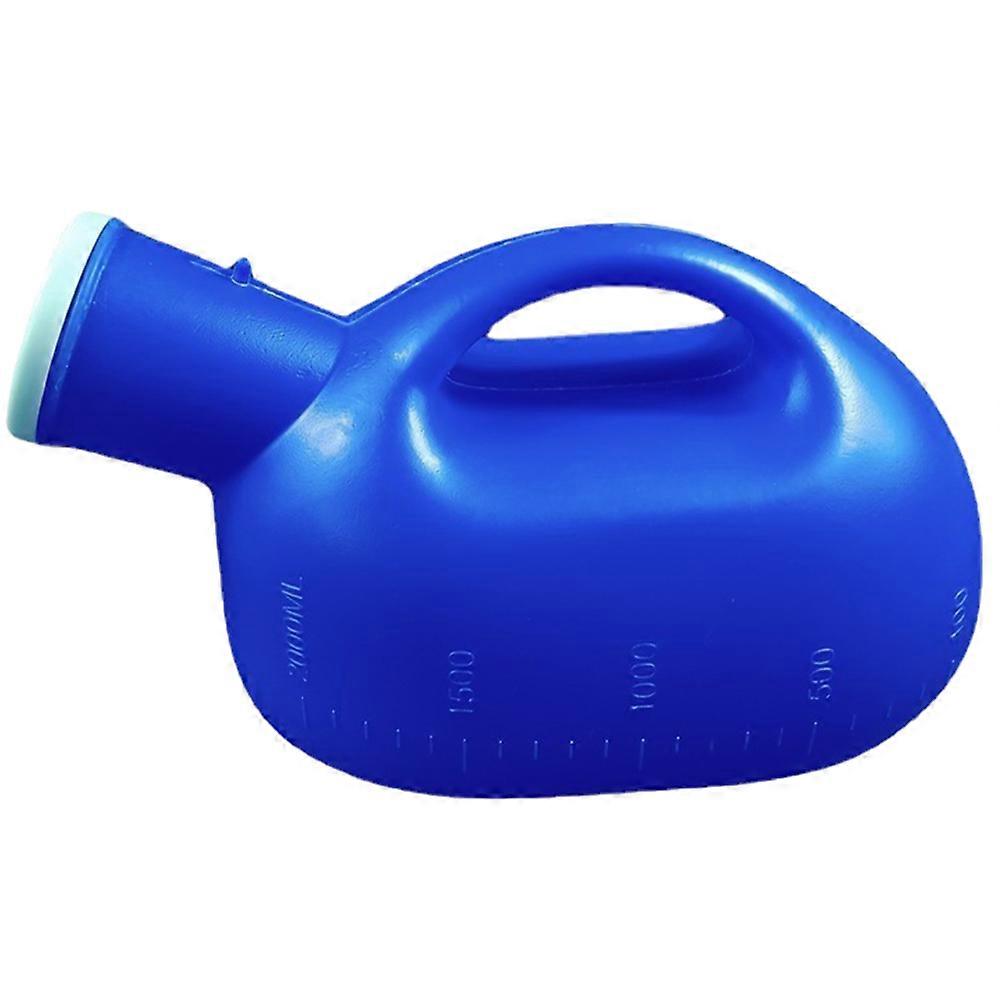 Portable Elderly Urinal Made of Thickened Plastic Blue Color for Storage Use 7.5oz