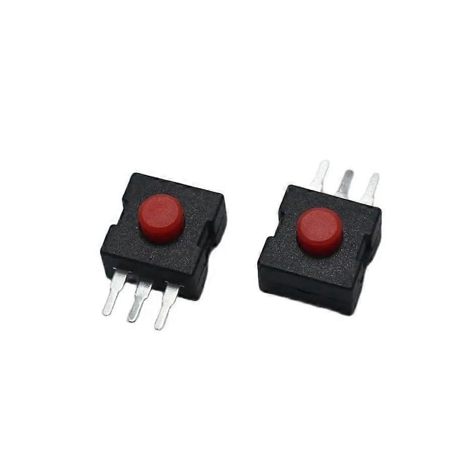 Push Button Switch 10-Pack Red 1A 30V DC 3-Pin On Off for Torch Flashlight Power Control