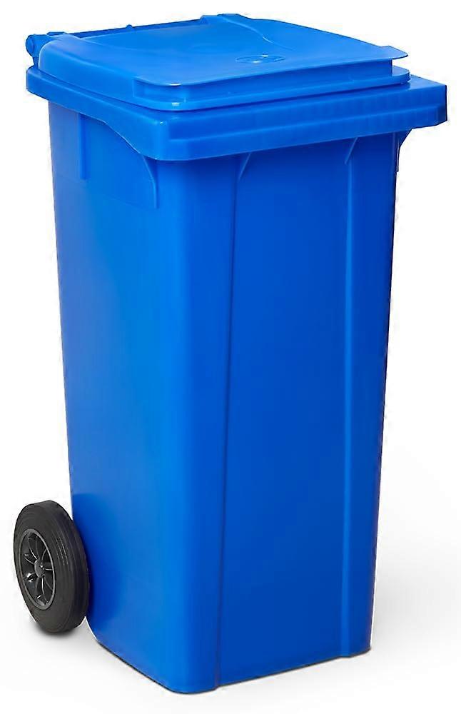 Garbage Bin Plastic Garbage Can With Lid And Wheels, 120 L, 470x550x925 Mm