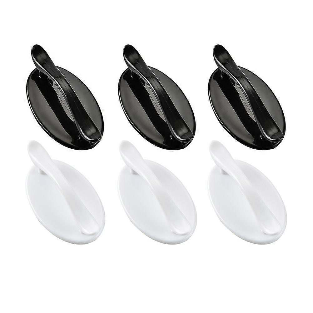 Modern Drawer Pull 6Pcs Black Cabinet Pull Handle No Drilling Required 9.5X4.85CM