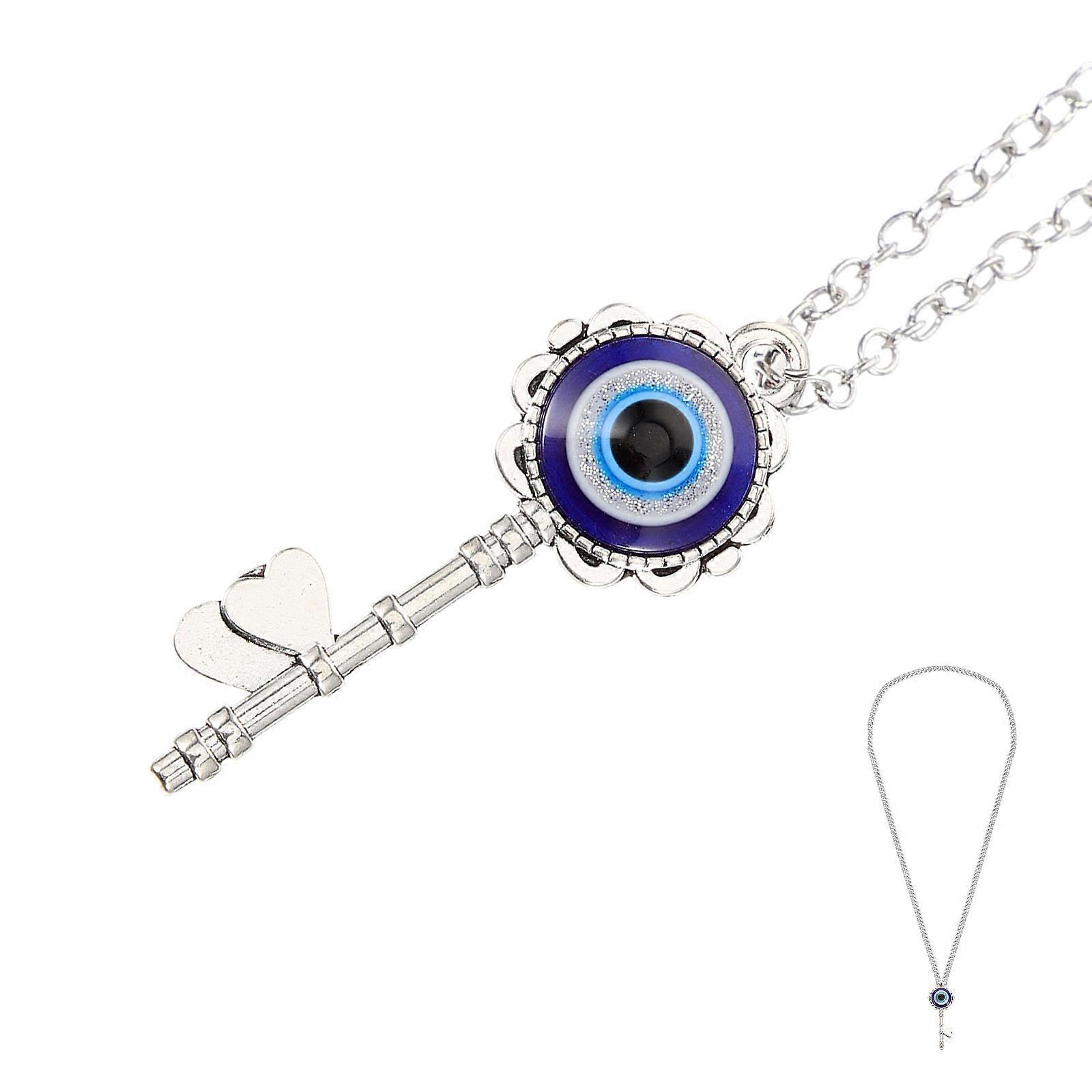 Evil Eye Hanging Decoration Keychain Pendant Alloy Random Style 1Pack