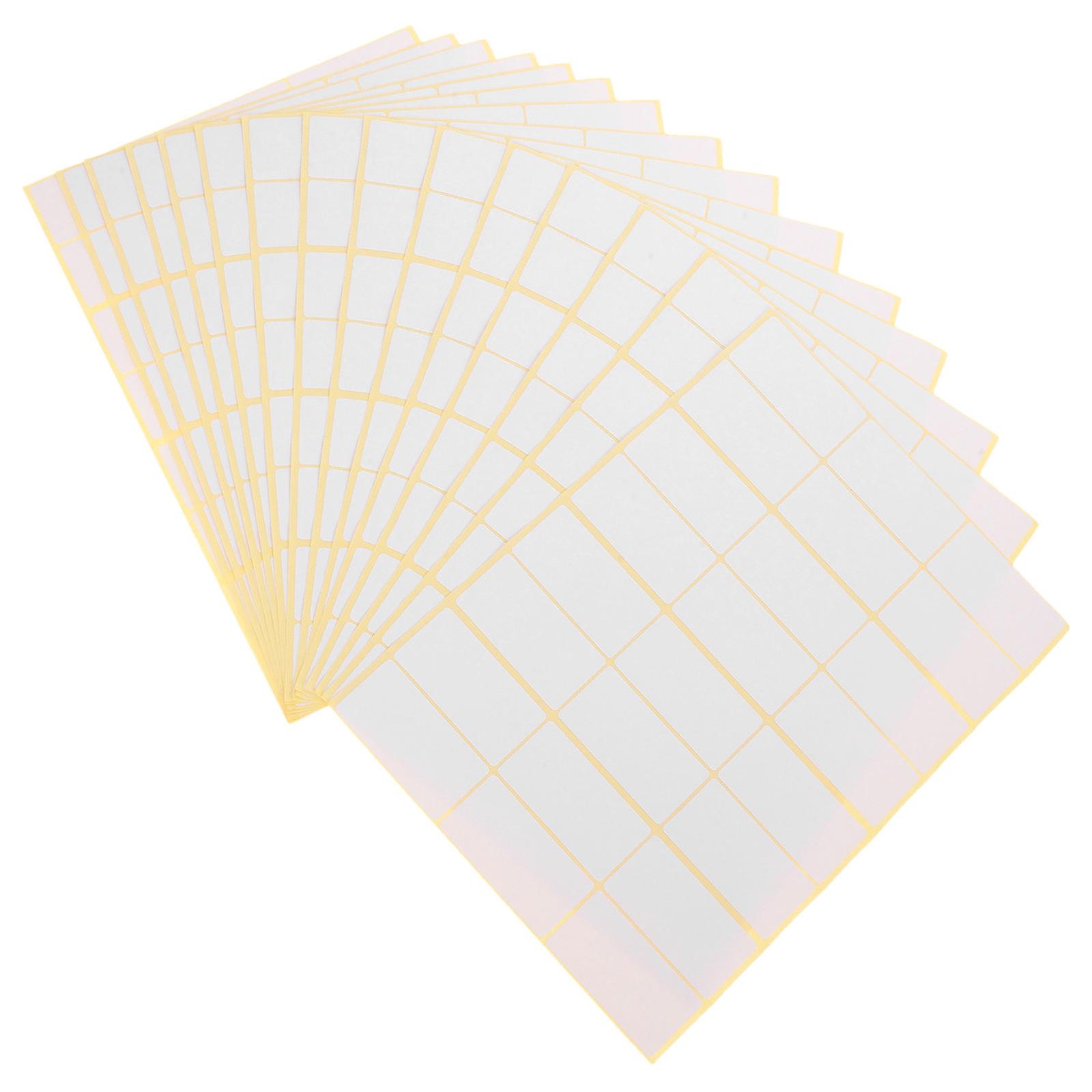 Rectangle Label Stickers Coated Self Adhesive Sticker General Users 1080Pcs