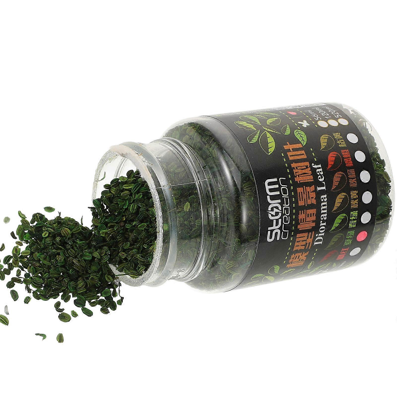 Simulation Leaves For Diy Making Model Railway Scenery Green 56ml Bottle 1Pcs