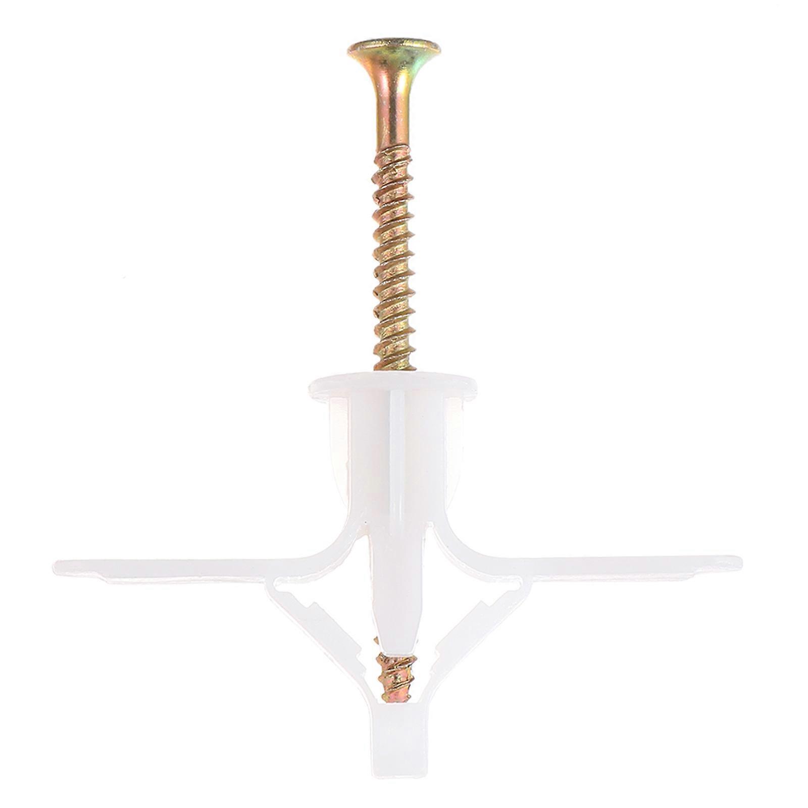 100 Pcs Drywall Anchor Kit Hollow Wall Anchor Assortment for Home Hardwares
