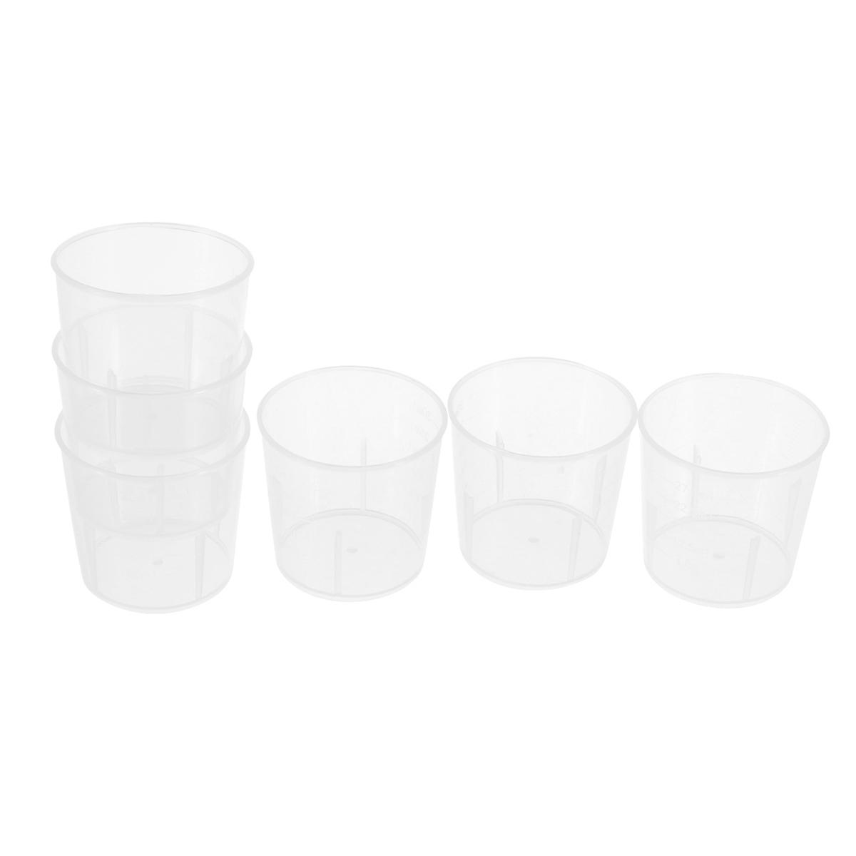 Transparent Measuring Cups with Fine Scale Graduations for Laboratory Use 30ml Wide Mouth Easy to Clean