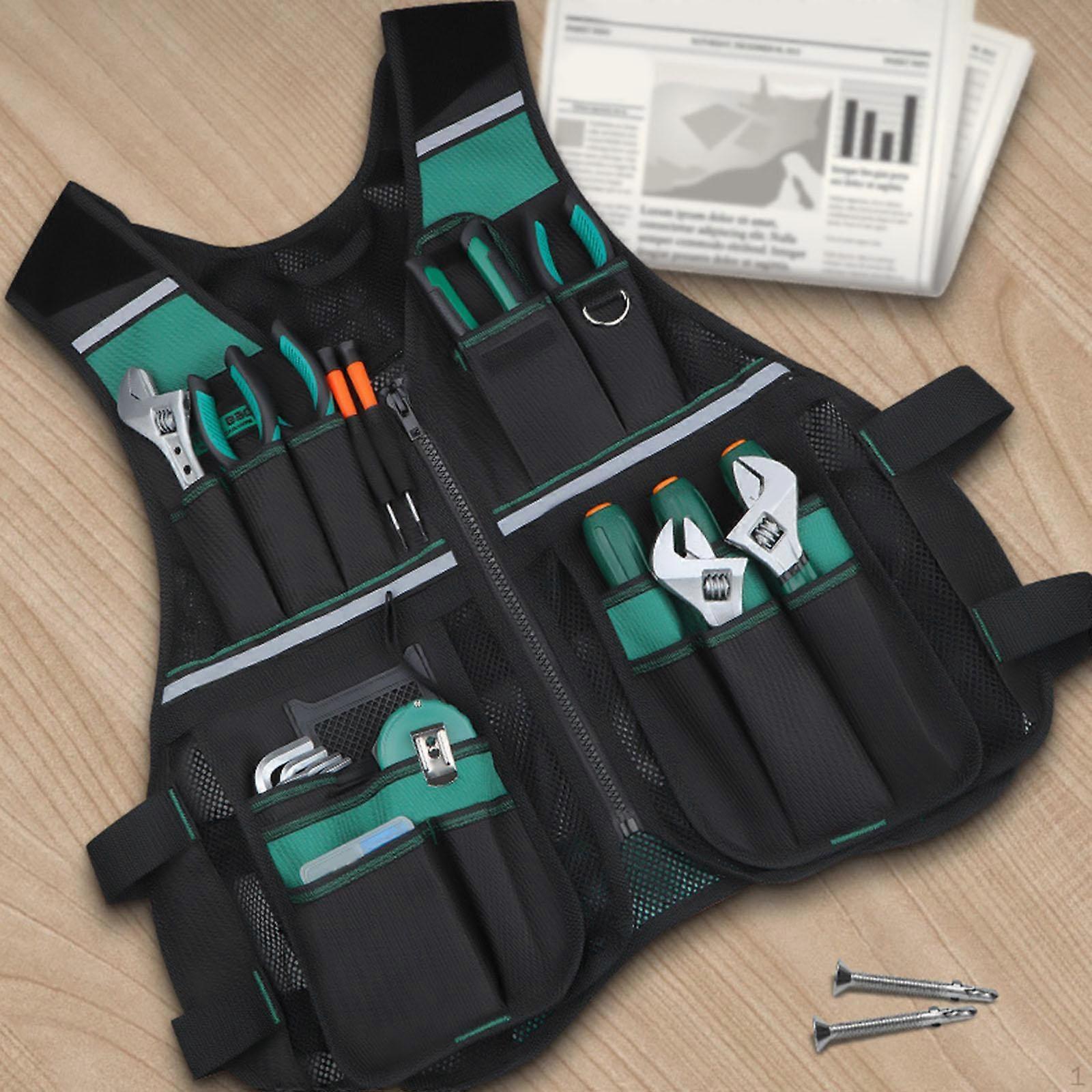 Electrician Tool Vest Multi Pocket Waterproof Styles Bag for Gardening Technician