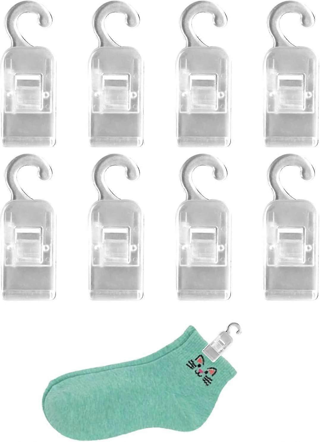 Hanger Clip Hooks, Multi-Purpose Hook, Large Clothes Pegs, Windbreak Clip, Plastic Pin, for Towels Clothes Sheets Carpets, Curtains, Hats 8 Pieces