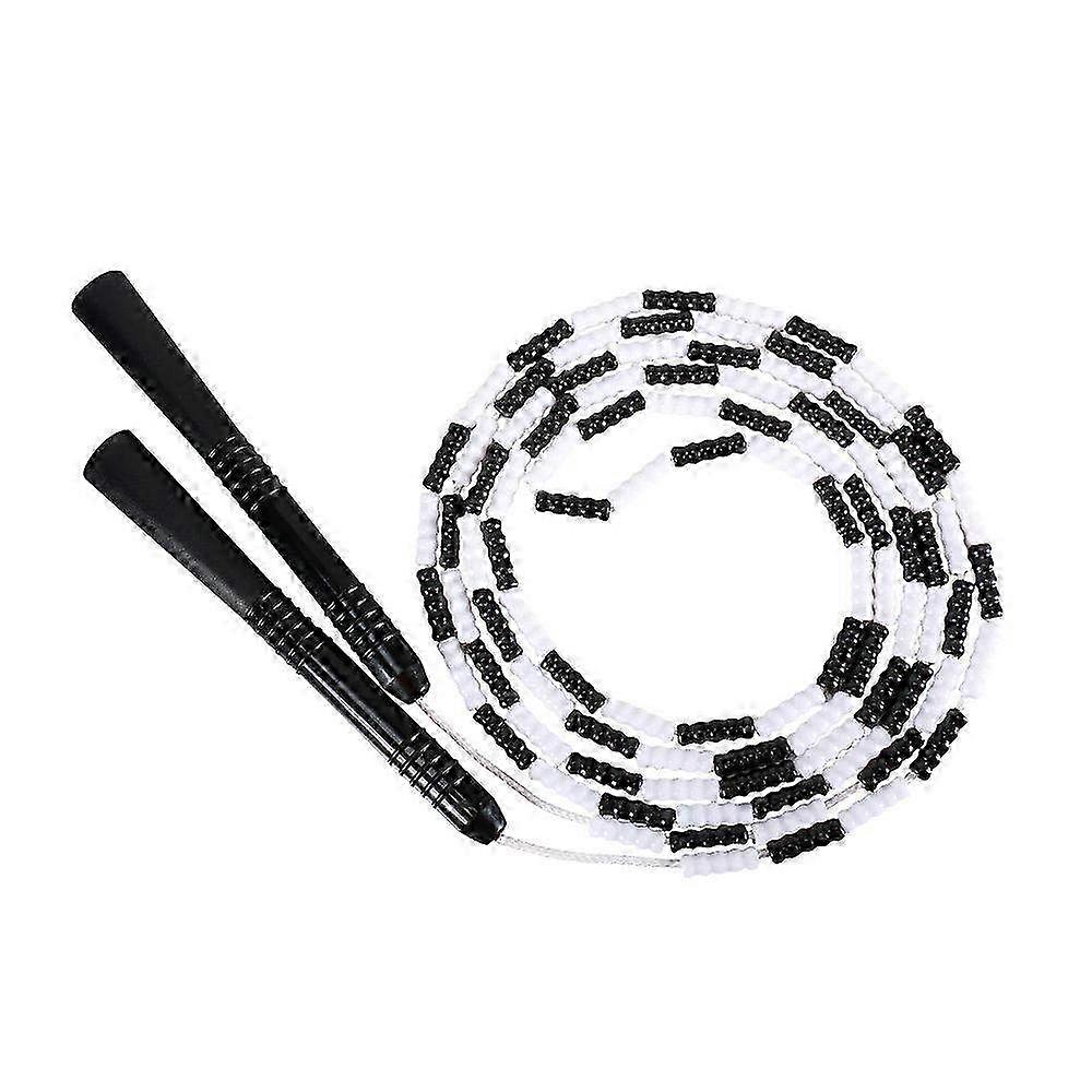 Verstelbaar 9ft Soft Beaded Jump Rope voor Fitness Training met Tangle-Free Design en Free Segment Weights