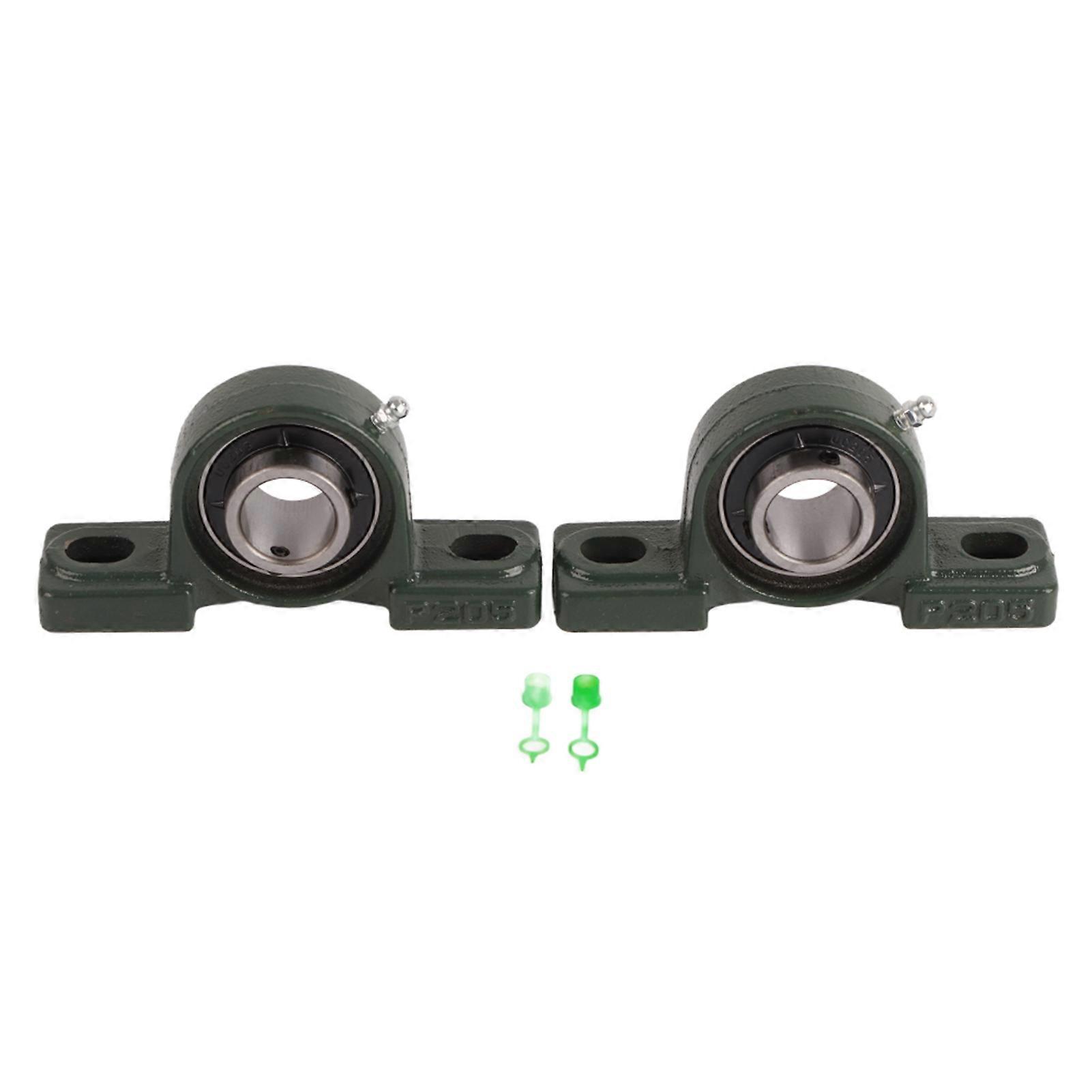 2 Pcs UCP205 25mm Self Alignment Pillow Block Bearing Mounted Unit Bearing