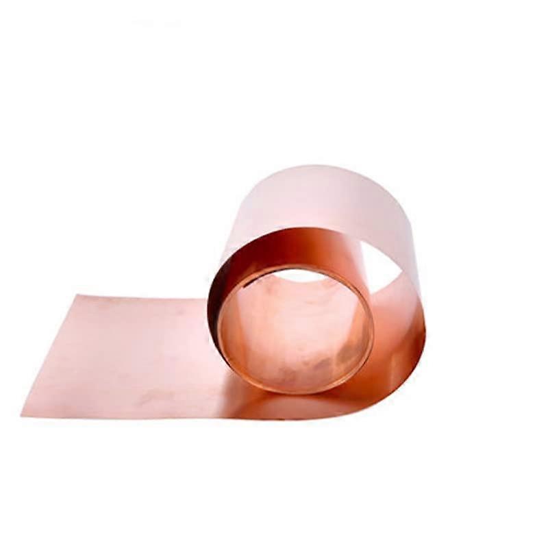 Copper Foil Tape Shielding Sheet 100mm x 1m Double-Sided Conductive Roll 0.05mm Thick for Voltage and Current Prevention