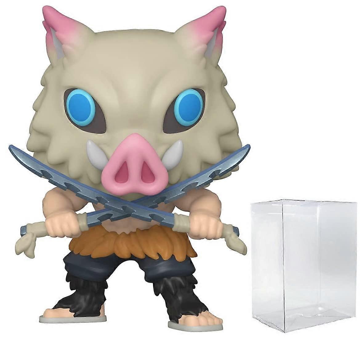 POP Demon Slayer Inosuke Hashibira Vinyl Figure (Bundled with Compatible Box Case), MultiColour, 3.75Inch