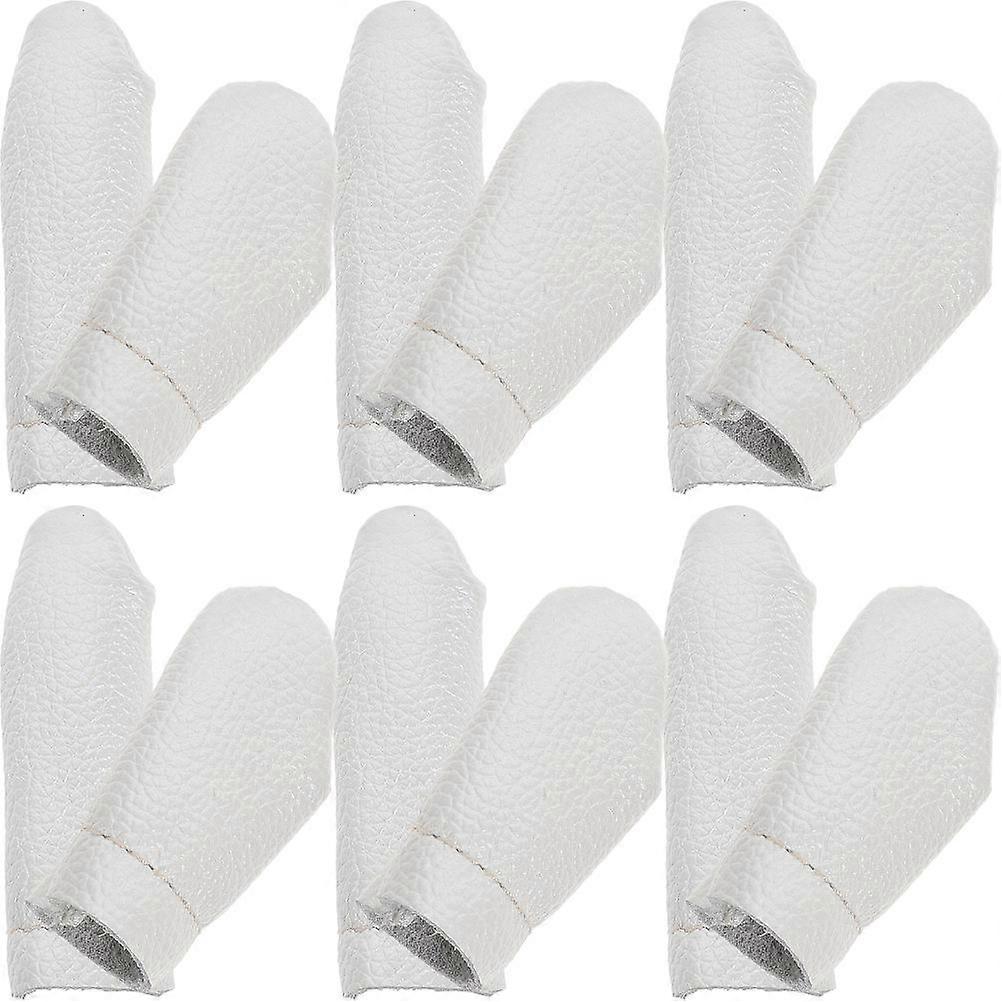 Hand Sewing Finger Guard Leather Thimble For Felting Tool Diy Projects Simple And Elegant 1Set