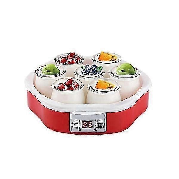 Compact Yogurt Maker with 7 Jars, 100% BPA-free, Perfect for Homemade Yogurt