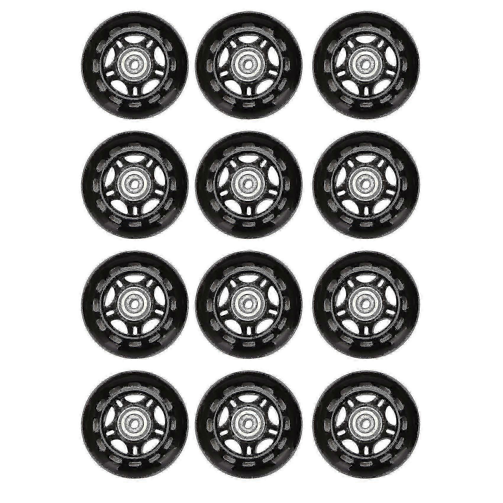 12 Pcs Inline Skate Wheels Beginner's Roller Blades Wheel 70x24mm