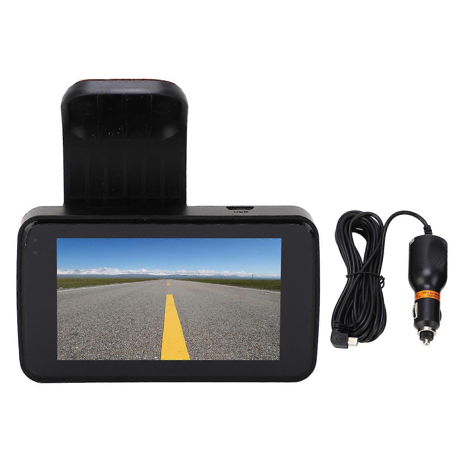 Dash Camera with 3in Screen Gravity Sensor Loop Record HD Car Video Recorder for Outdoor