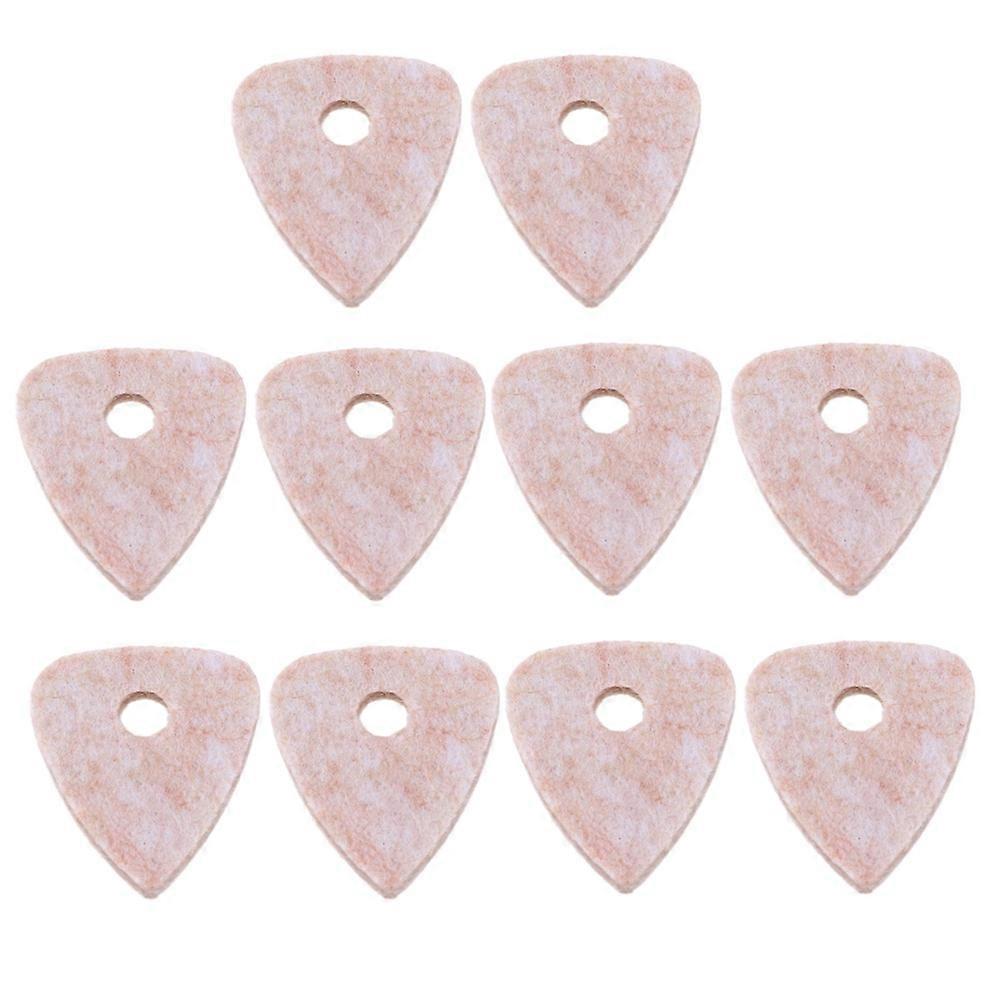 Ukulele Pick Unique Guitar Picks Wool Felt Material Music Playing Performance 10Pcs