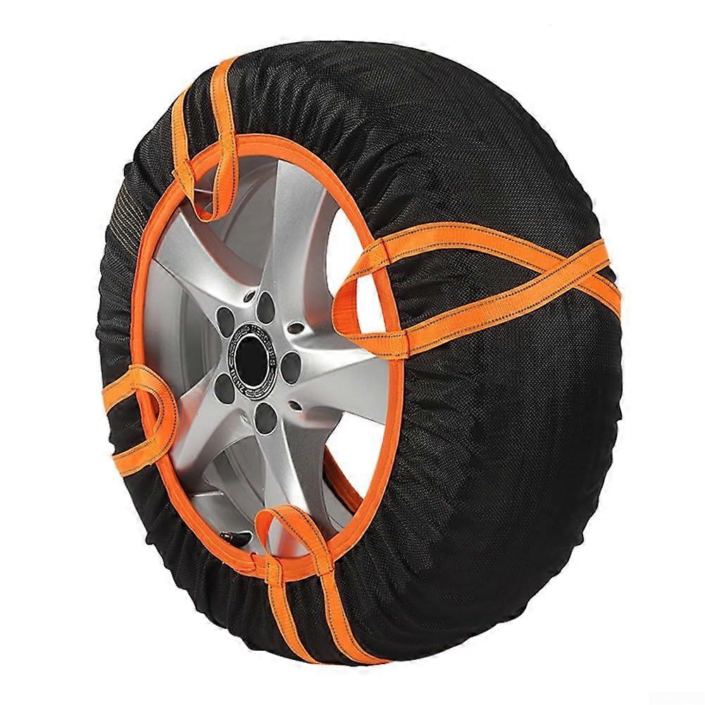6001 Snow Chain Set, lightweight and portable, for winter safety, 2 pieces