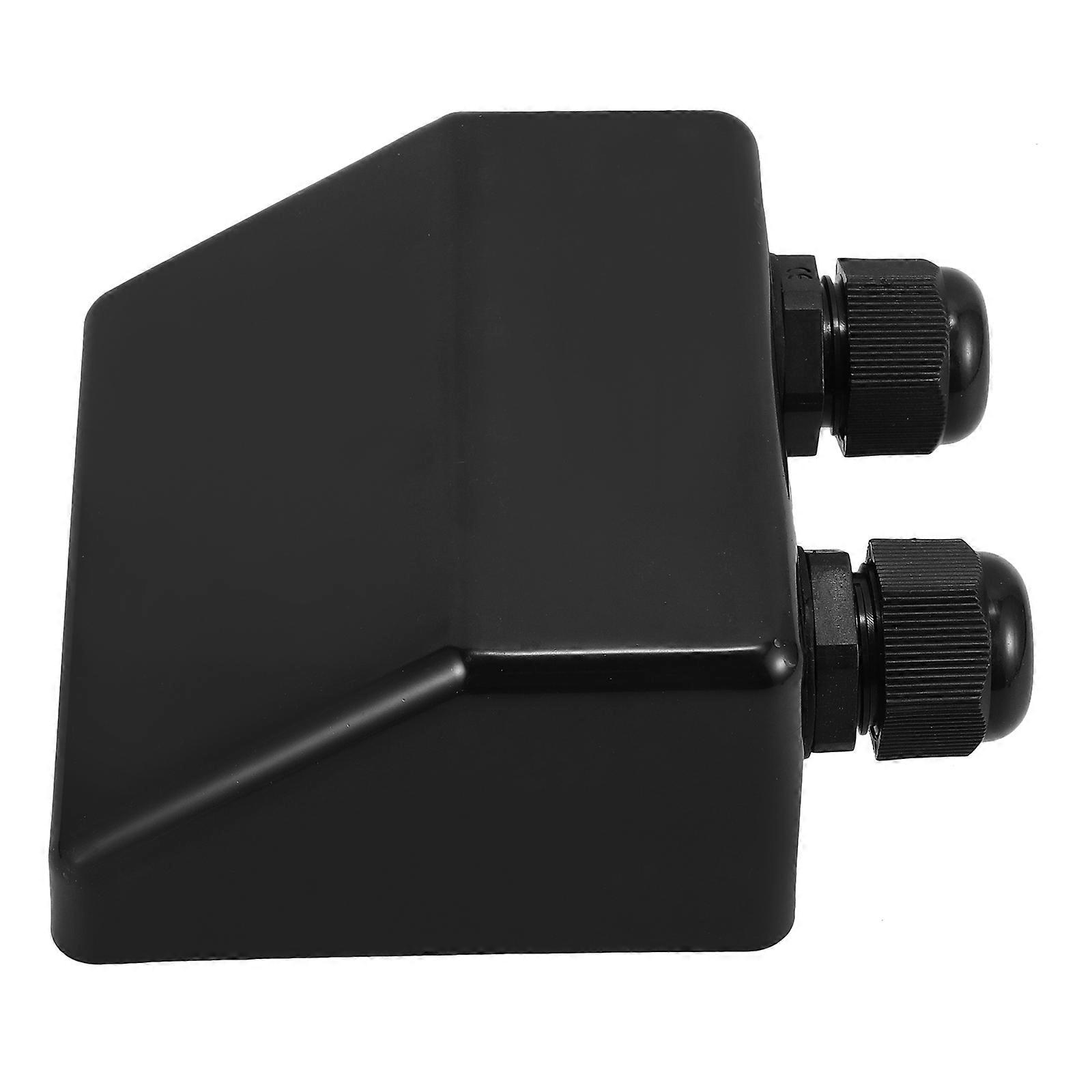 Solar Cable Entry Gland for Home Use Black ABS Material Dual Holes 0.5 Inch