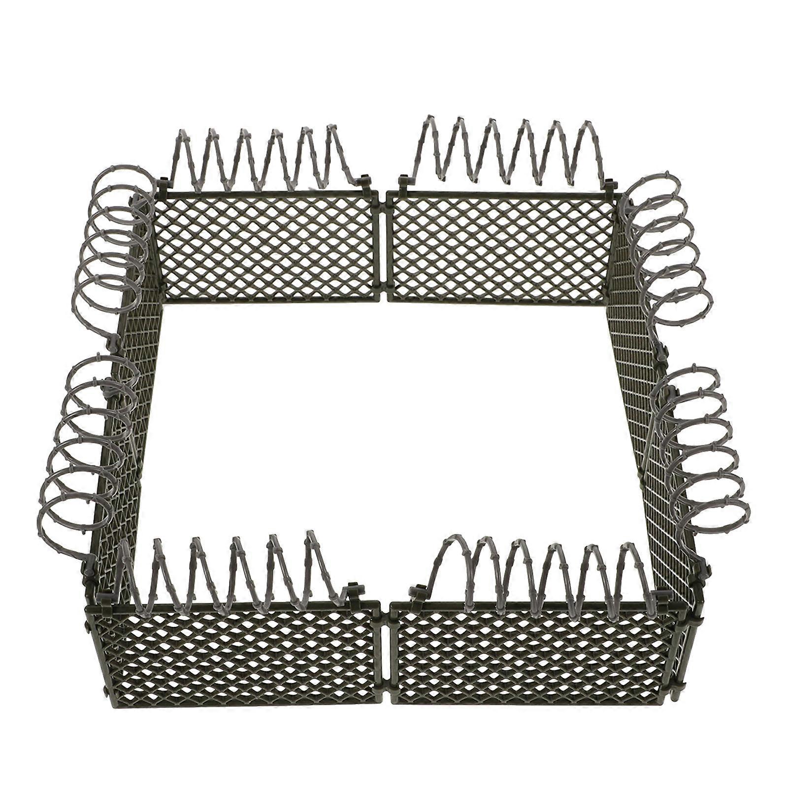 1 Set Realistic Toy Fence for Building Blocks and Miniature Models Plastic Prison Fences Toys DIY Accessories
