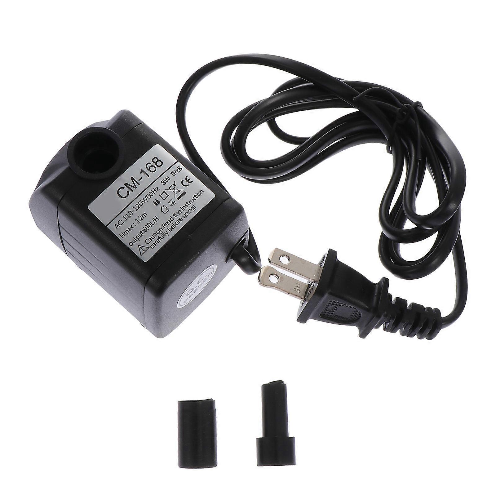 Practical Fish Tank Submersible Pump with Four Suction Cups and Adjustable Flow for Small Aquarium