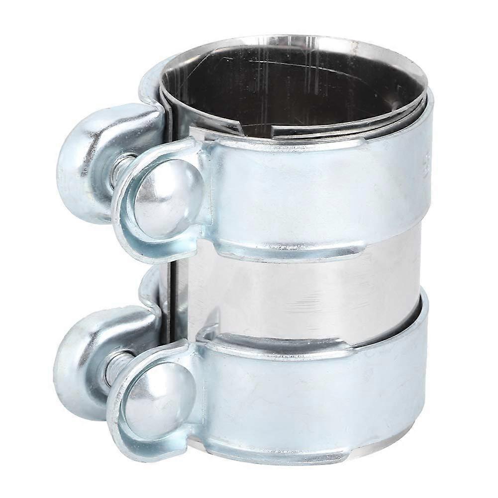 Exhaust Pipe Clamp Connector 65x90mm Steel Easy Installation Standard Specification Compatible with Most Vehicles
