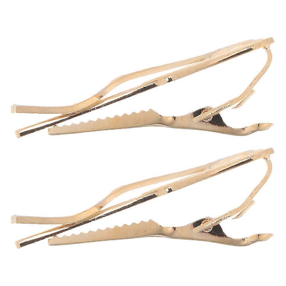 Classic Mens Tie Clip 2Pcs Unique Tie Clips In Multi Color For Wedding Meeting Banquet Holds Tie In Place