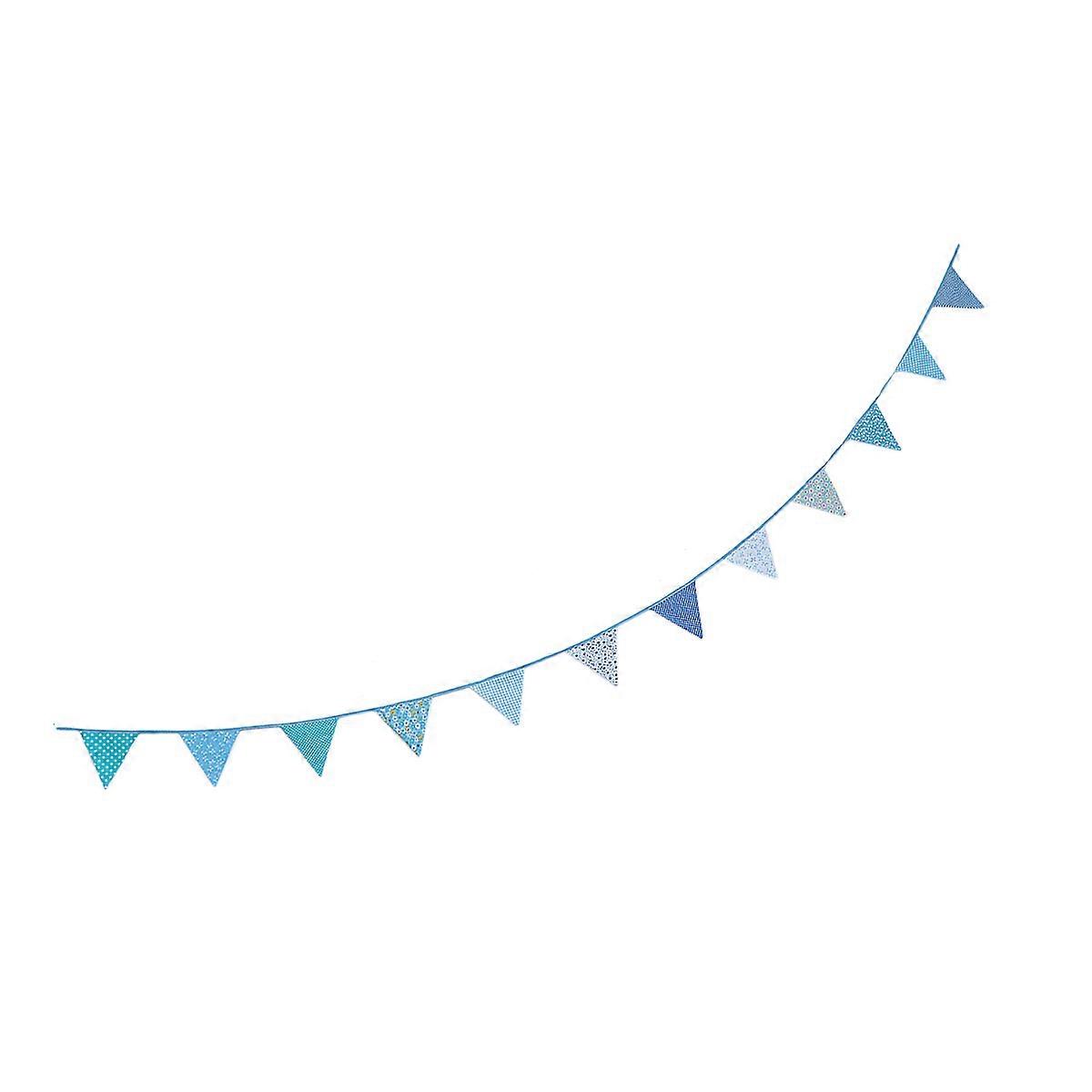 10-Meter Triangular Pennant Flags For Parties And Home Decoration Crafted From Cotton 1 Set