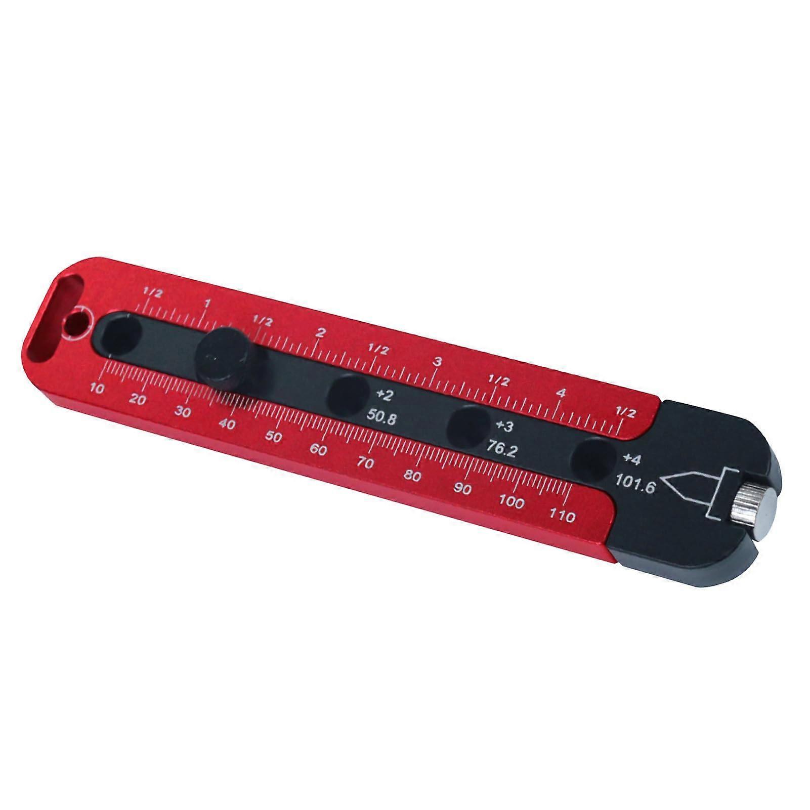 Woodworking Compass Scriber, Fixed Point Circle Ruler, Adjustable Aluminum Alloy Ruler, Marking Circle Marker Tool
