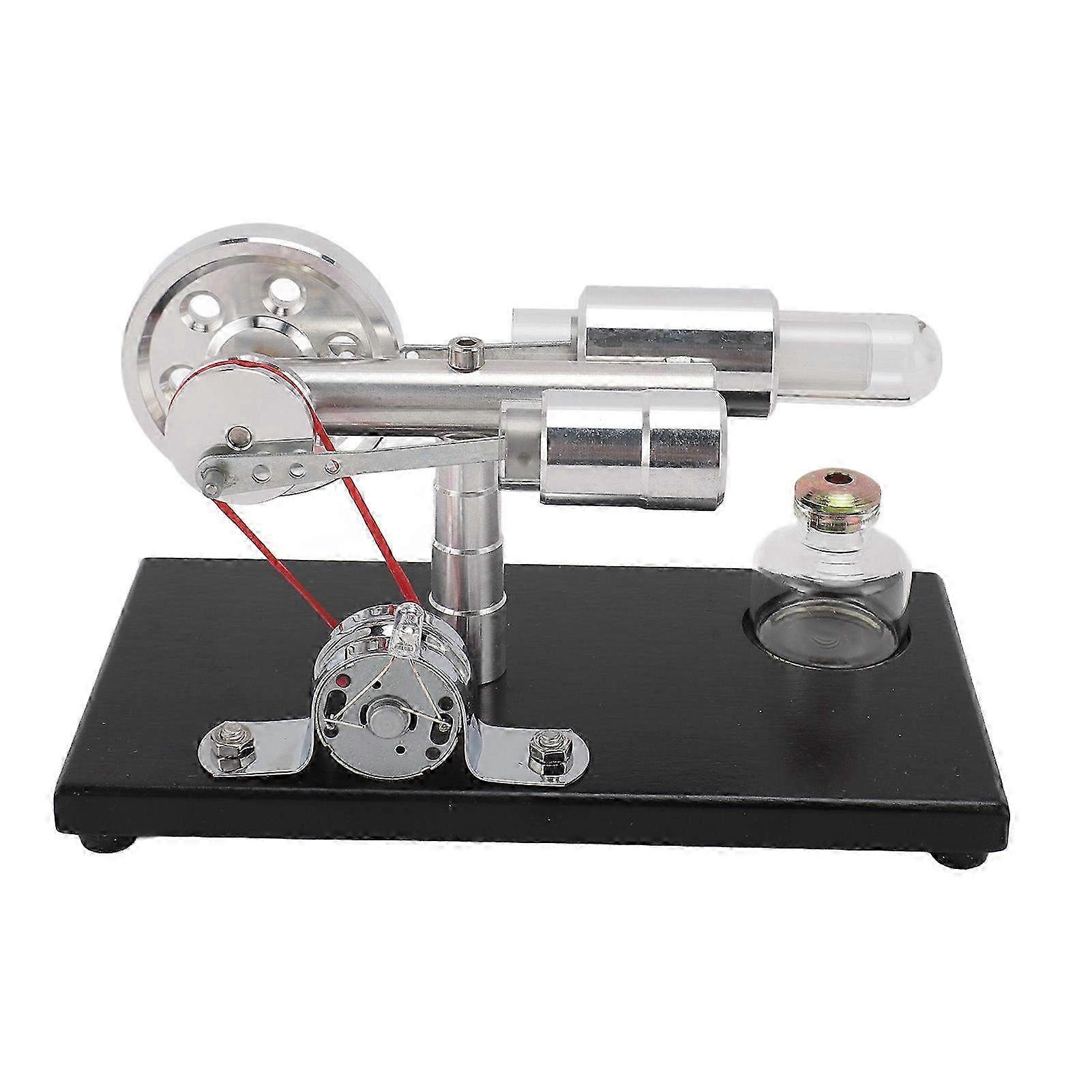 Colorful LED Stirling Engine Model - Educational Toy Motor with Electricity Power Generator for Learning and Experiments