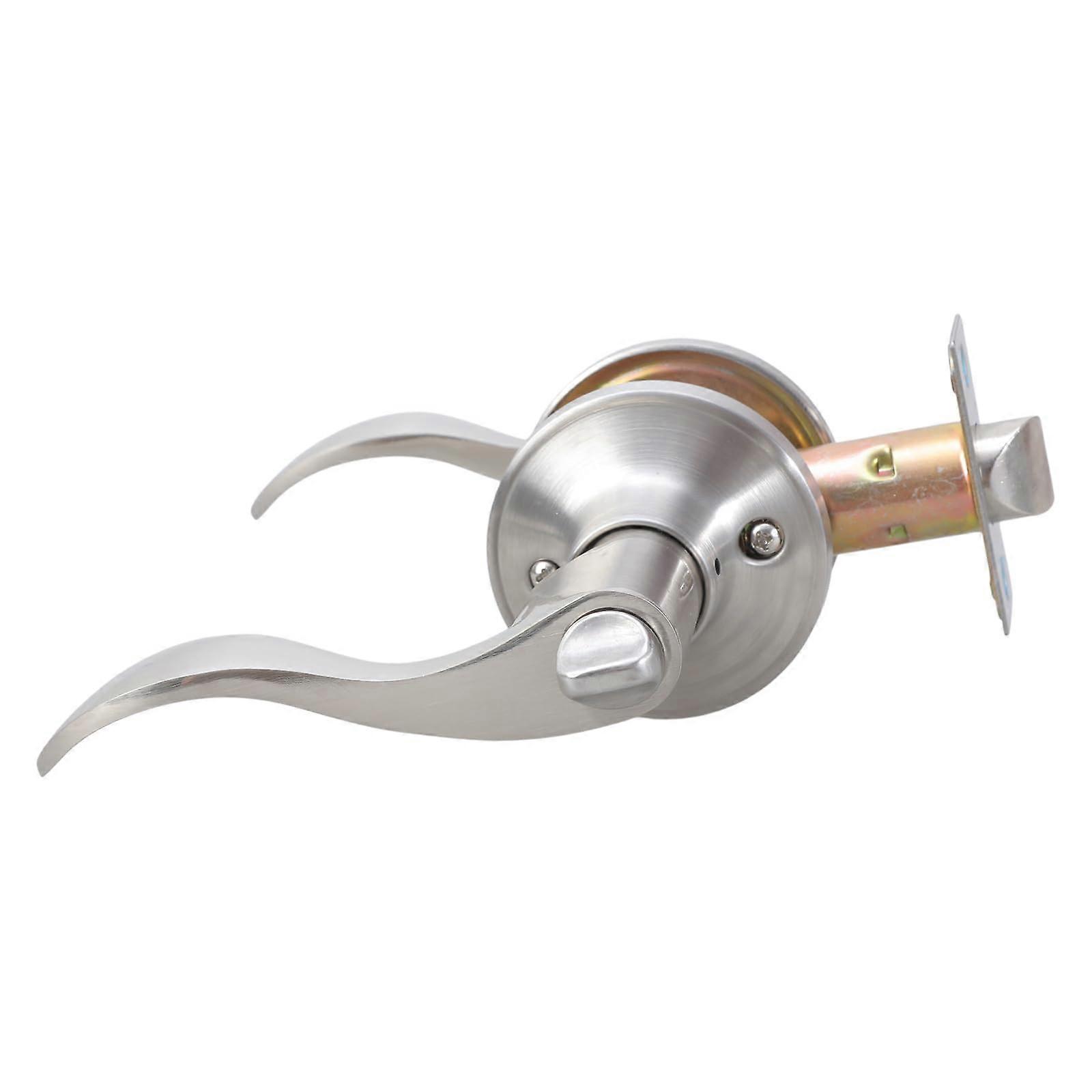 Door Handle With Key Reversible Lever, Adjustable Backset, Keyed Entry, Modern Entrance Door Hardware