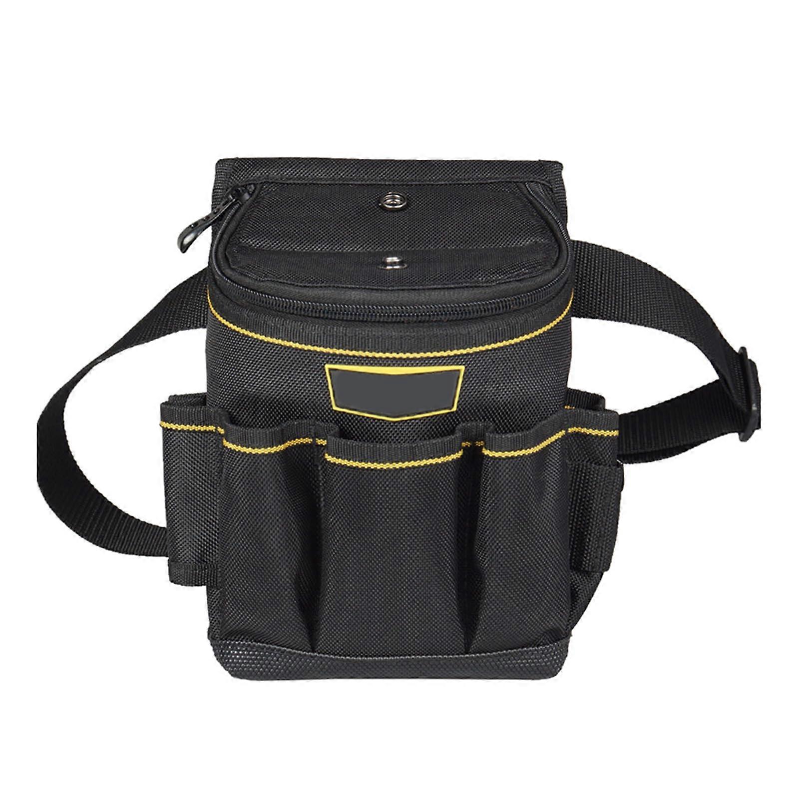 Travel-Friendly Tool Bag for Garage Use, Canvas, 18 Pockets, Functional Electrician Tool Organizer for Various Projects