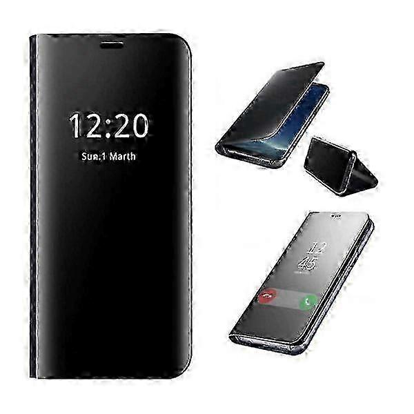 Smukłe etui Clear view do Samsung Galaxy S8 czarne zabezpieczenie ekranu