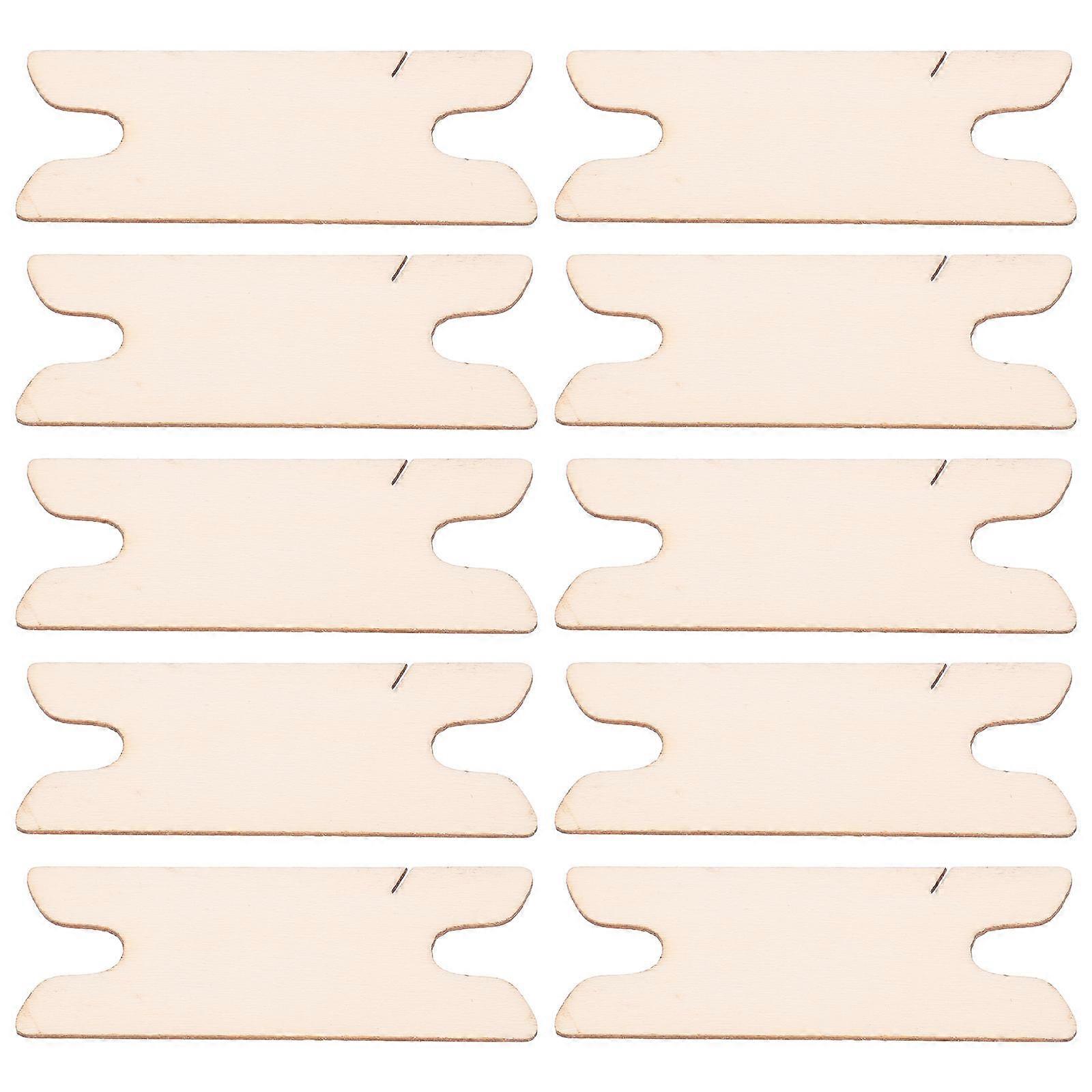 Here's a polished and professional product description based on your input:
**10pcs Wood Shuttle Needle Set – Essential Weaving Tool for Scarves,