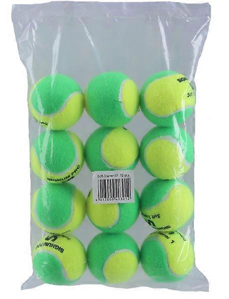 Balles Méthodologie Signum Pro Soft Trainer Stage 1 – Sachet de 12 jaune/vert